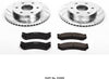 Front K2009 Carbon-Fiber Ceramic Brake Pad and Drilled and Slotted Rotor Z23 Daily Driver Kit