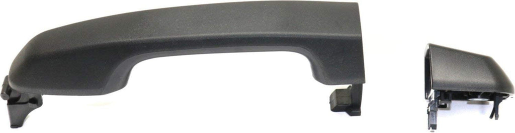 Aftermarket Rear Door Handle Compatible with 2010-2018 Toyota 4Runner/Lexus GX460 outside Textured Black Plas and Sensor Passenger and Driver Side