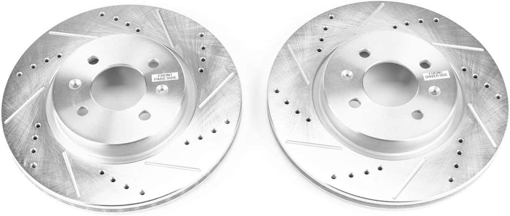 JBR1562XPR Drilled and Slotted Front Brake Rotor Pair