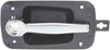 for International 4300 Exterior Door Handle Front, Driver Side Black Bezel with Chrome Lever (2008-2012) | with Key Hole| Trim: Base