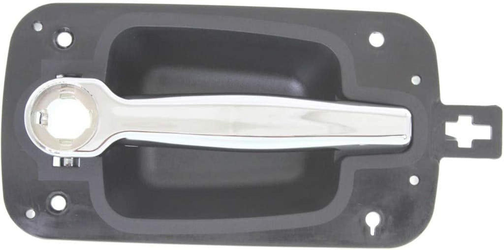 for International 4400 Exterior Door Handle 2008 09 10 11 2012 Front Driver Side Black Bezel W/Chrome Lever | W/Key Hole| Trim: Base