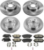 KOE6966 Autospecialty Front and Rear Replacement Brake Kit-Oe Brake Rotors & Ceramic Brake Pads