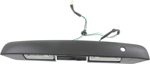 Exterior Rear Door Handle Compatible with Toyota Sienna 1998-2003 Back Door Primed Black with Lamp Assembly