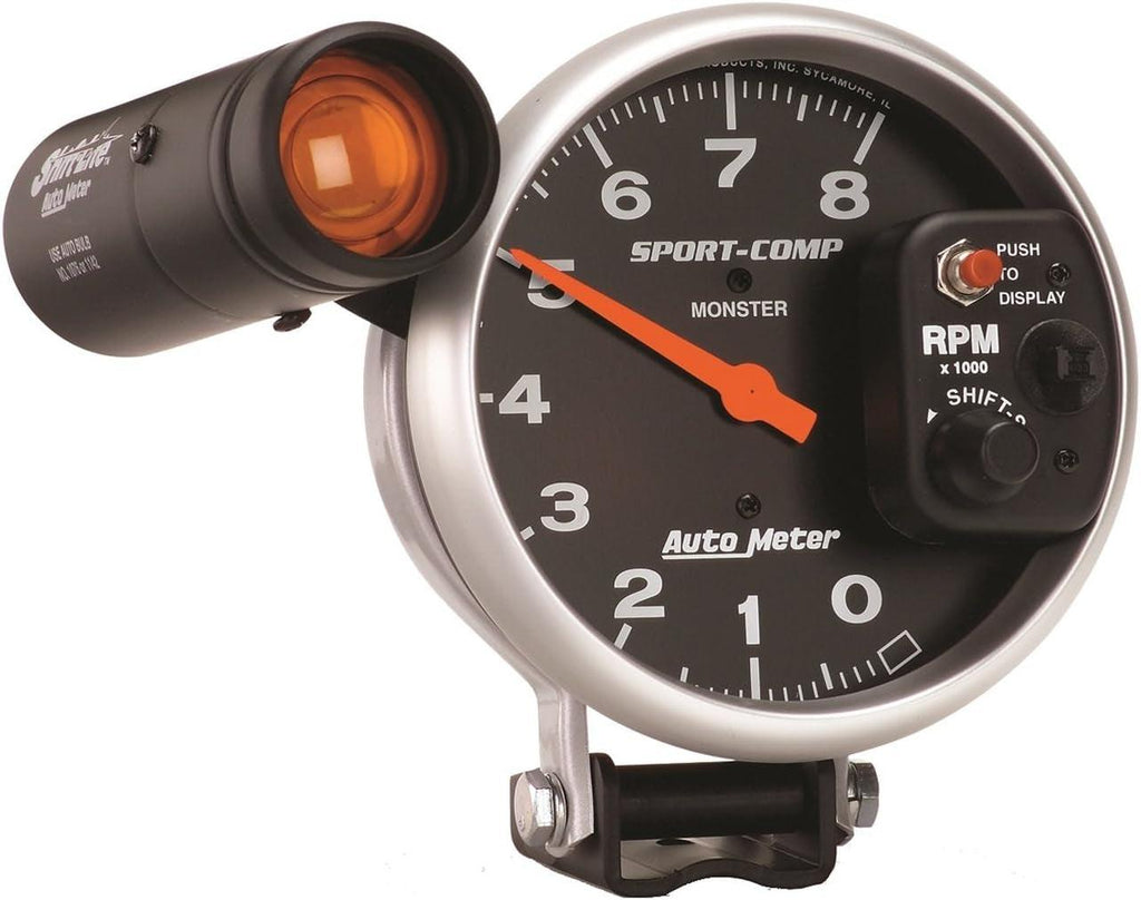 3905 Sport-Comp Shift-Lite Tachometer,5.000 In.