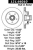 Centric Front Disc Brake Rotor for 1988-1991 C1500 (121.66010)