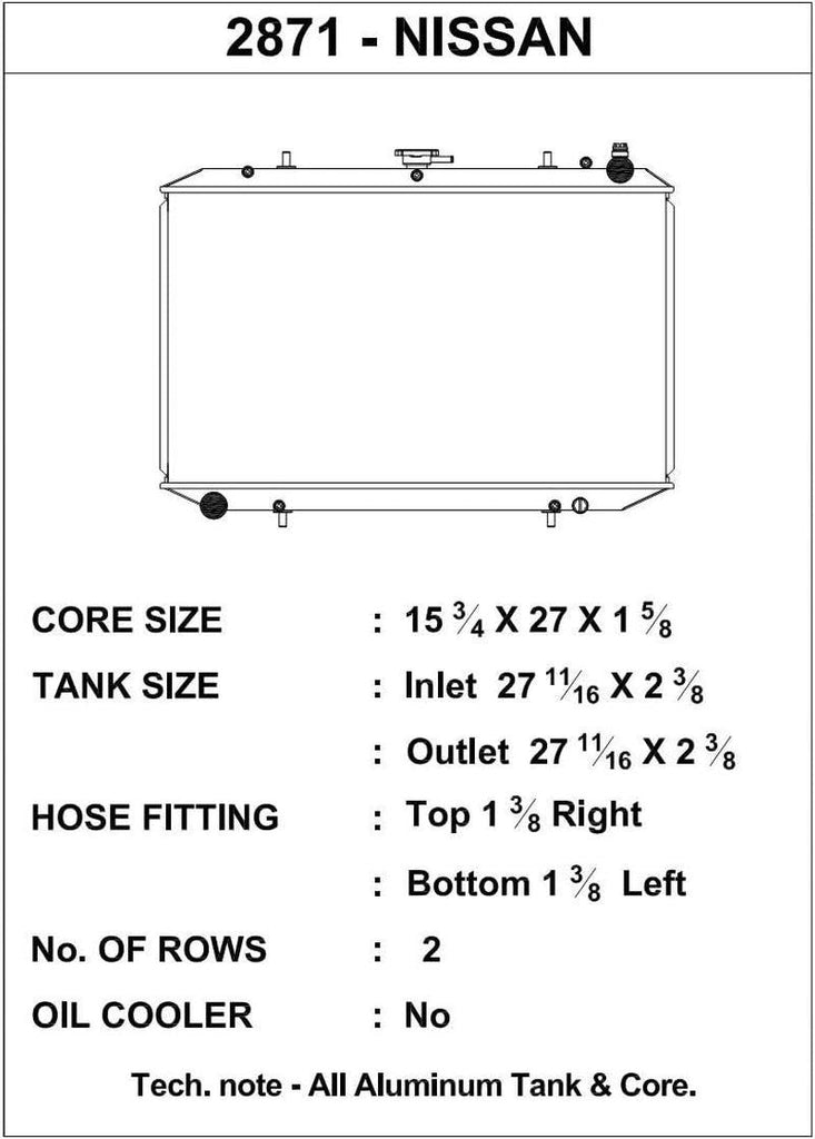 2871 High Performance Radiator