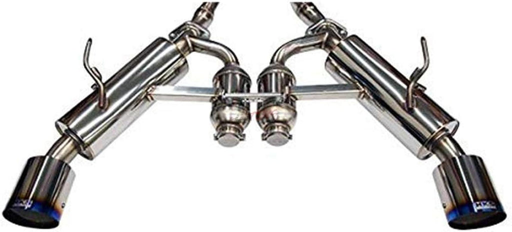 31014-KN001 Cat Back Exhaust (2017 Infiniti Q60 Dual Hi-Power Titanium Tip), 1 Pack