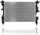 Radiator -  Compatible/Replacement for 13533 15-20 Jeep Renegade Type1, 15-20 RAM Promaster City Cargo/Passenger Van 2.4L L4 Automatic Transmission - Plastic Tank Aluminum Core, 1-Row