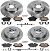 KOE6742 Autospecialty Front and Rear Replacement Brake Kit-Oe Brake Rotors & Ceramic Brake Pads