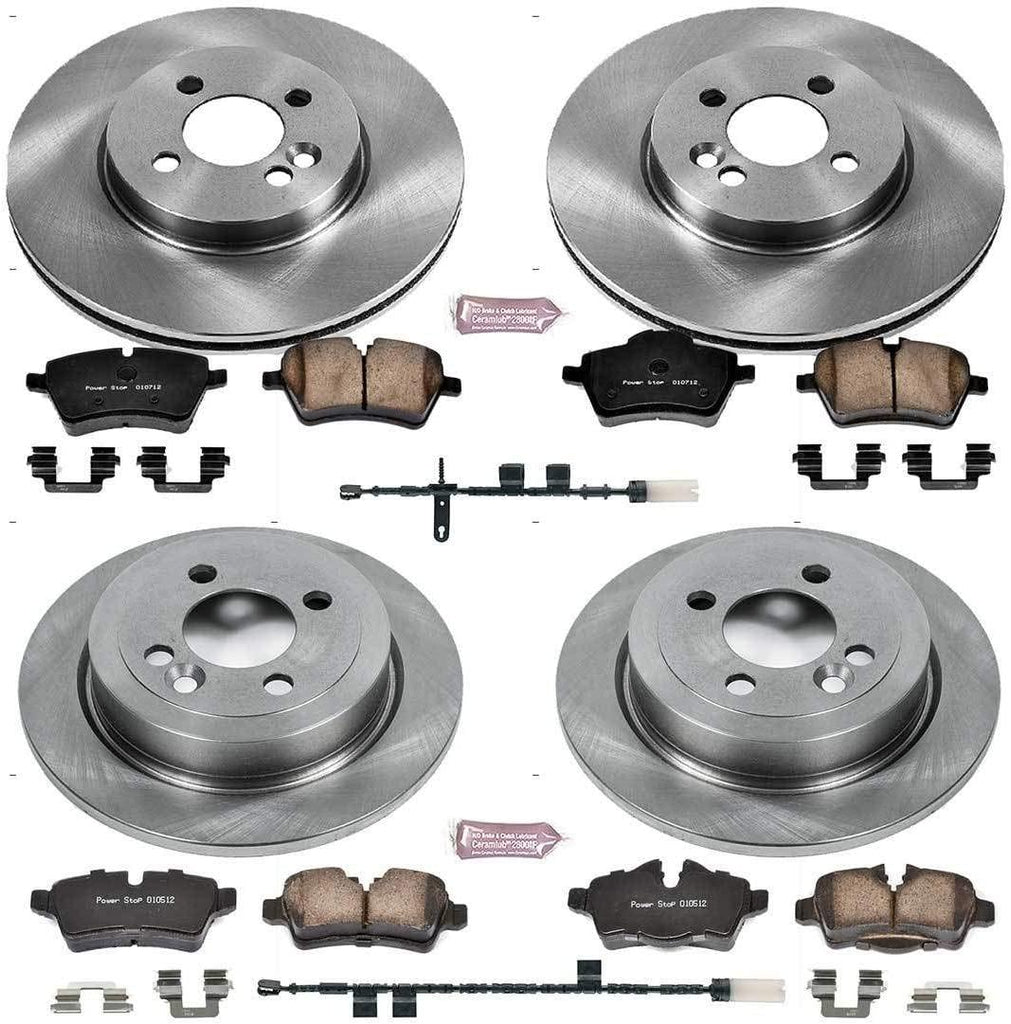 KOE6742 Autospecialty Front and Rear Replacement Brake Kit-Oe Brake Rotors & Ceramic Brake Pads