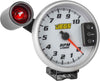5” Tachometer | White Face with Silver Bezel | 0-10,000 RPM Range | Super-Bright LED Shift Light | One-Touch Peak RPM Recall | Mounting Bracket Included