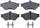 Silver 14D659MH Semi-Metallic Front Disc Brake Pad Set with Hardware