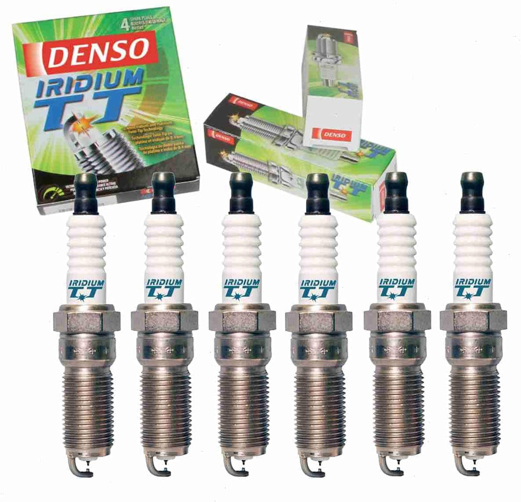 6 Pc DENSO Iridium TT Spark Plugs Compatible with Ford F-150 3.5L 3.7L V6 2011-2016