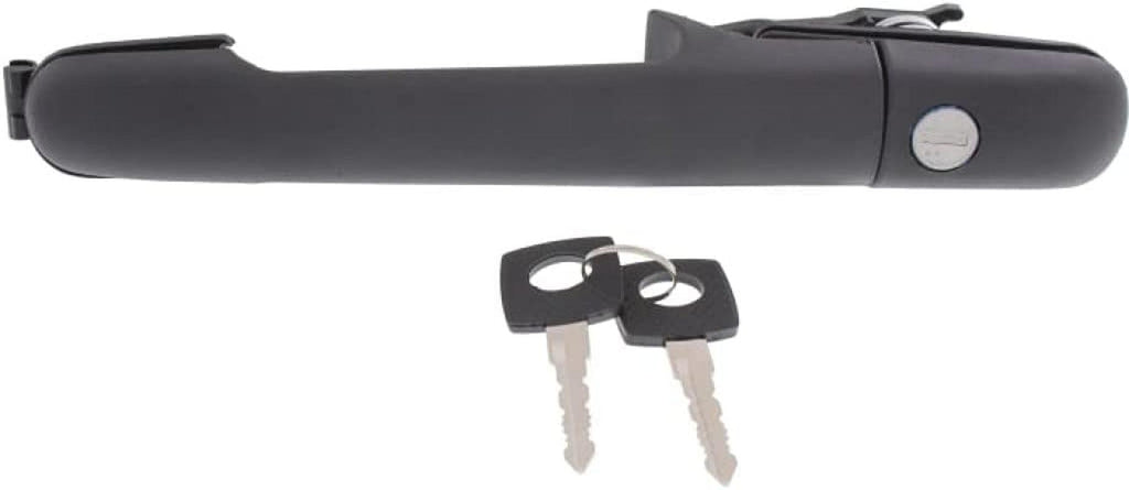 Compatible with Dodge Sprinter 3500 Exterior Door Handle 2003-2006 Driver or Passenger Side | Single Piece | Rear | Textured Black | with Key Hole | Trim: Base | CH1520119 | 5104415AA
