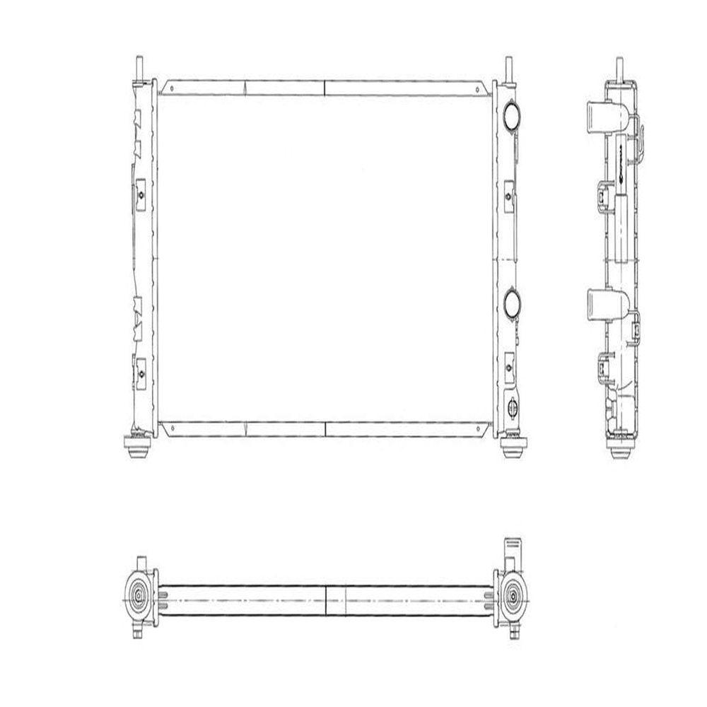 01 06 Cr Sbrng Sdn/Conv 2.7L V6 at 1R Pa Rad Fits 2006 Chrysler Sebring