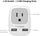 European Travel Plug Adapter 2 Pack,  International Power Outlet Adaptor with 2 USB, Type C Charger from USA to Most of Europe EU Spain Iceland Germany France Italy Israel