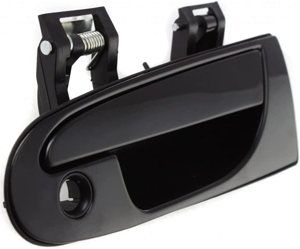 For Eagle Talon Exterior Door Handle Front, Driver Side Smooth Black 1995-1998 | with Key Hole | Trim:All Submodels | MI1310110 | MR712044