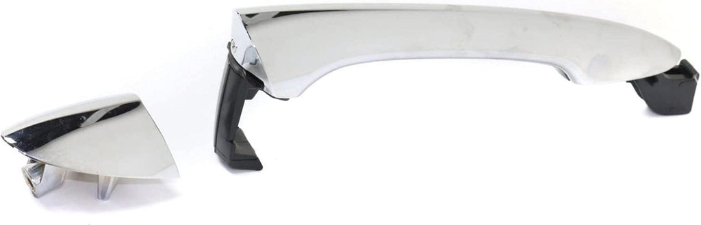 Front Exterior Door Handle Compatible with 2011-2015 Hyundai Sonata All Chrome, Set of 2, Driver and Passenger Side