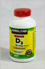 Kirkland Signature Extra Strength D3 50 Mcg (2000Iu) 600 Softgels Exp. 04/2026