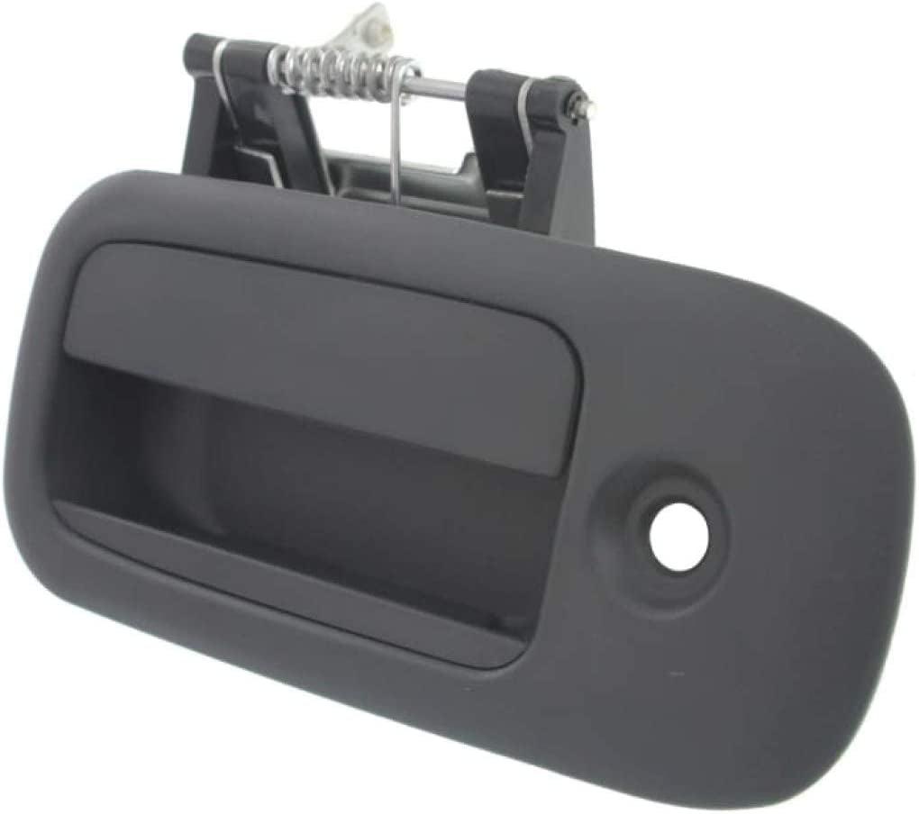 for Chevy Express 2500 Exterior Door Handle Rear Driver Side - Side Sliding Door Textured Black 1996-2002 | with Key Hole| Trim: Base/Ls