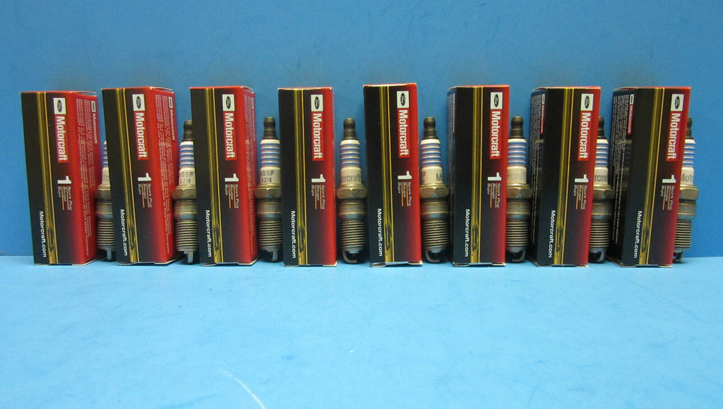 Set of 8 Spark Plugs Genuine FORD MOTORCRAFT SP413 OEM # AGSF32N V8 Nickle