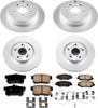 CRK6489 Front and Rear Z17 Evolution Geomet Coated Brake Kit