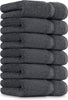 6 Pack Premium Hand Towels Set, (16 X 28 Inches) 100% Ring Spun Cotton, Ultra Soft and Highly Absorbent 600GSM Towels for Bathroom, Gym, Shower, Hotel, and Spa (Grey)