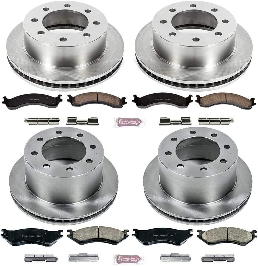 KOE5466 Autospecialty Front and Rear Replacement Brake Kit-Oe Brake Rotors & Ceramic Brake Pads