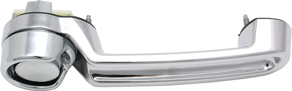 Front and Rear Exterior Door Handle Compatible with 2007-2017 Jeep Wrangler (JK) and 2008-2012 Jeep Liberty and 2007-2011 Dodge Nitro All Chrome Plastic Set of 4 Driver and Passenger Side