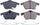 17-819, Z17 Front Ceramic Brake Pads with Hardware