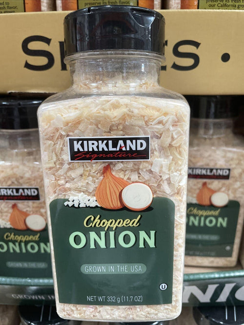 Kirkland Signature Chopped Onion Gently Dried Finest Quality 11.7 Oz