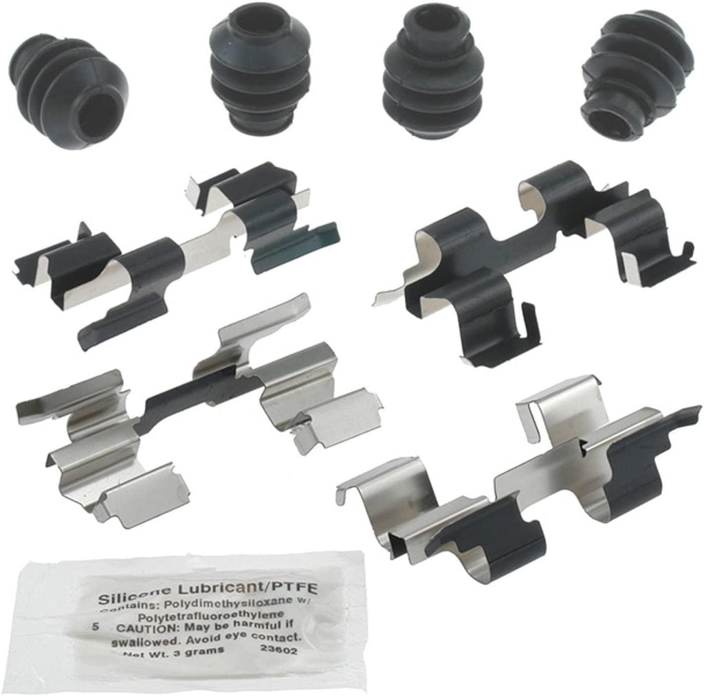 Gold 18K1750X Front Disc Brake Caliper Hardware Kit with Clips and Seals