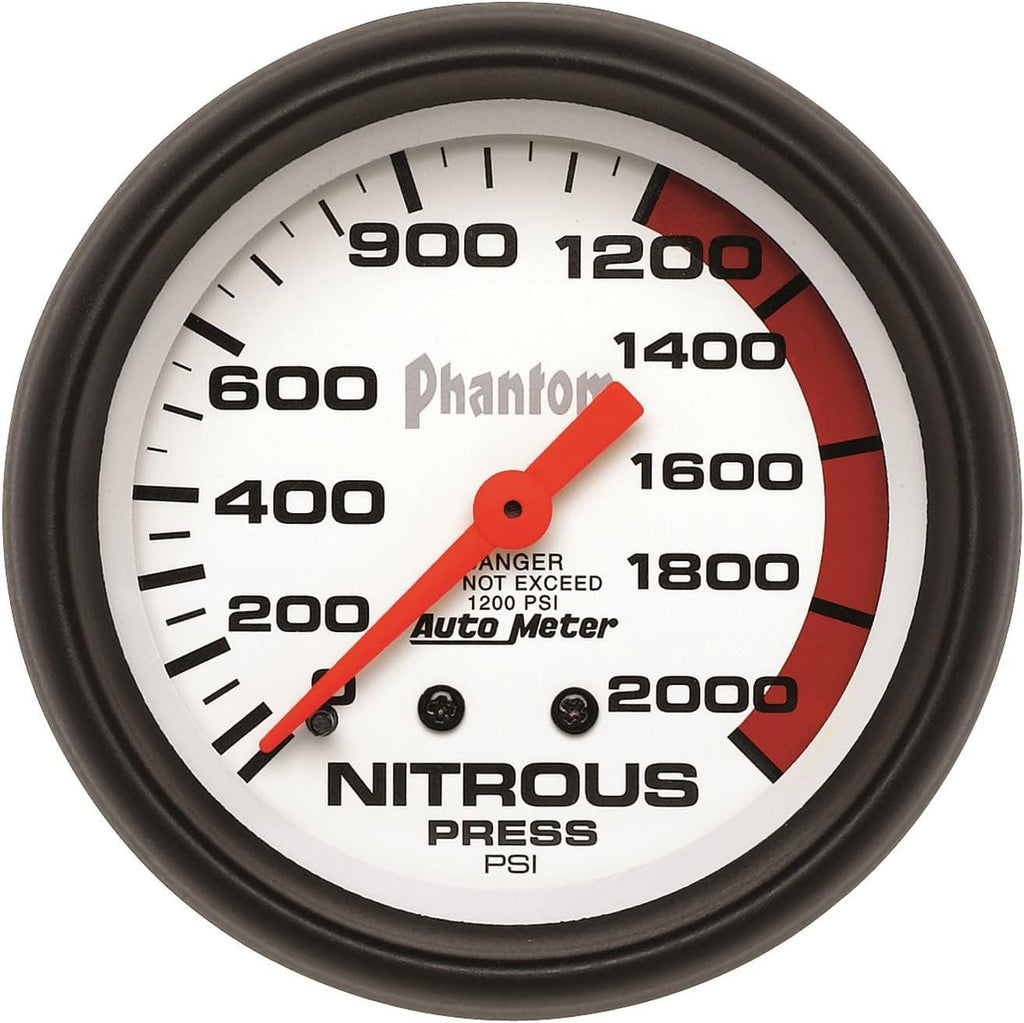 5828 Phantom Mechanical Nitrous Pressure Gauge,2.625 In.