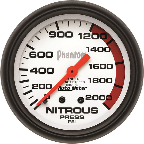 5828 Phantom Mechanical Nitrous Pressure Gauge,2.625 In.