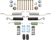 Professional 18K1596 Front Drum Brake Hardware Kit with Springs, Pins, Retainers, Washers, and Caps