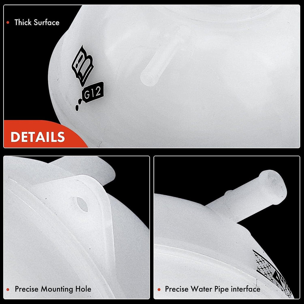 A-Premium Engine Coolant Overflow Recovery Expansion Tank Compatible with Audi A3 Q3 TT Quattro Volkswagen Jetta, Passat, Golf, Beetle, Eos, Tiguan, Rabbit