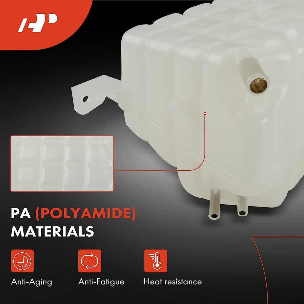 A-Premium Engine Coolant Overflow Recovery Reservoir Tank [W/Cap] Compatible with Freightliner 114SD, Business Class M2, Century Class, M2, M2 100, M2 106, M2 112, Replace # 521178000