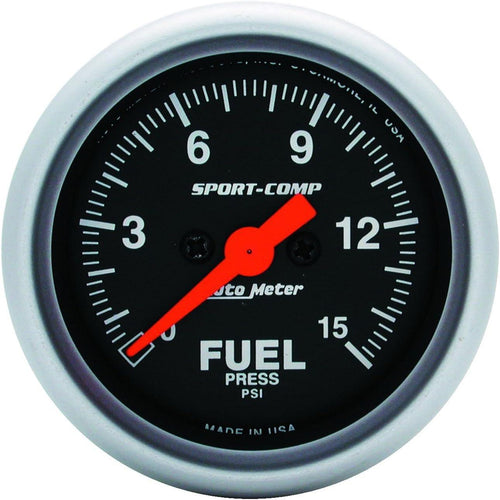 3361 Sport-Comp Electric Fuel Pressure Gauge, 2-1/16