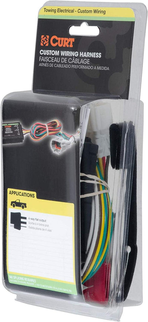 CURT 56158 Vehicle-Side Custom 4-Pin Trailer Wiring Harness, Fits Select Honda CR-V