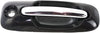 Compatible with Dodge Caravan Exterior Door Handle 2001-2007 Passenger Side Front, Smooth Black Bezel with Chrome Lever | with Key Hole | Trim: All Submodels