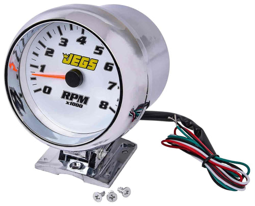 41307 3-3/4 In. Pedestal Mount Tachometer, 0-8,000 Rpm-White Face