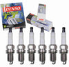 6 Pc DENSO Platinum TT Spark Plugs Compatible with Jaguar XJ6 4.0L L6 1990-1997