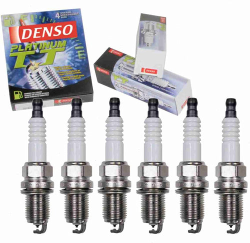 6 Pc DENSO Platinum TT Spark Plugs Compatible with Jaguar XJ6 4.0L L6 1990-1997