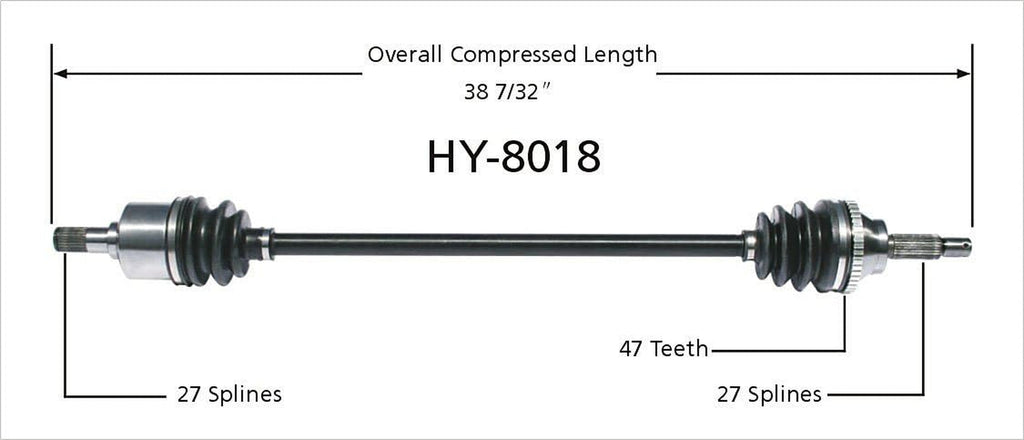 HY-8018 CV Axle Shaft