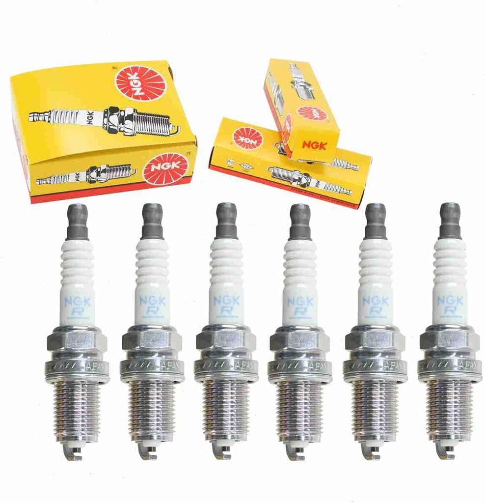 6 Pc NGK Standard Spark Plugs Compatible with Mercedes-Benz E320 3.2L L6 1994-1997