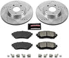 K6968 Front Z23 Carbon Fiber Brake Pads with Drilled & Slotted Brake Rotors Kit