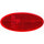 3160 Red Oval Reflex Reflector with Adhesive - greatparts