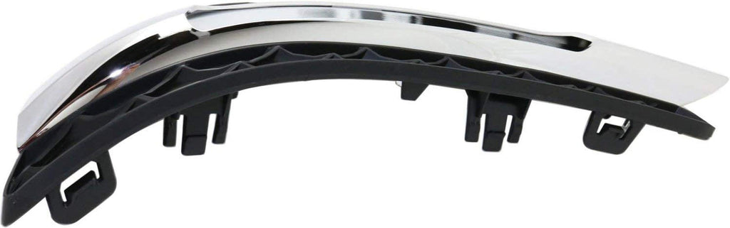 Front Fog Lamp Molding Compatible with 2012-2014 Mercedes Benz C300, Mercedes Benz C250 Set of 2 Passenger and Driver Side Primed Sedan