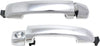 Exterior Door Handle Set Compatible with 2007-2021 Toyota Tundra, Fits 2008-2020 Toyota Sequoia