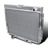3 Core Manual Transmission 24" Driver/Left Side Radiator Compatible with Ford Mustang V8 1967-1970